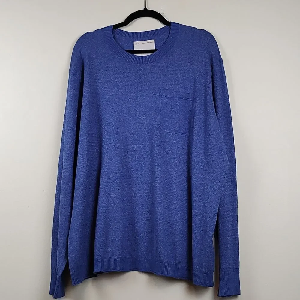 Banana Republic Heritage Collection Linen Blend Crew Neck Sweater Size XXL